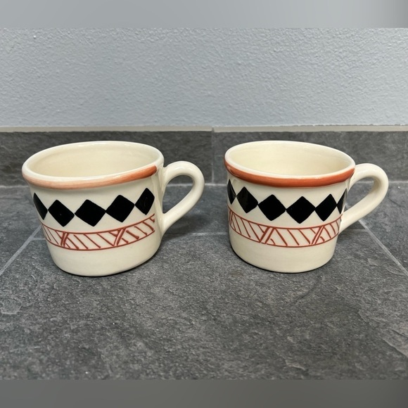 Set of 6 Vintage Hartstone USA Pottery Coffee Mugs - Picture 14 of 16